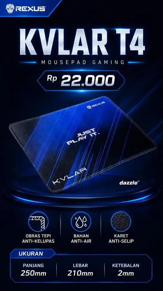 Mousepad Gaming Kvlar T4 rexus