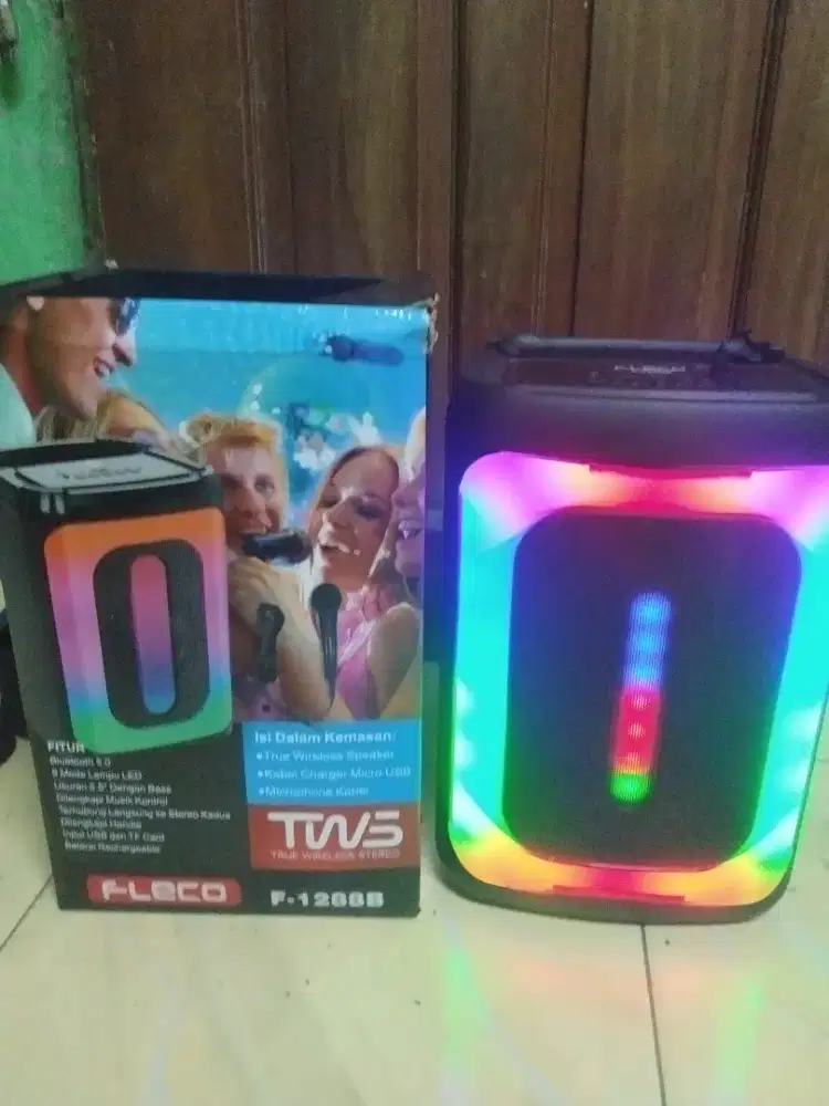 Speaker karoke fleco lengkap masih baru