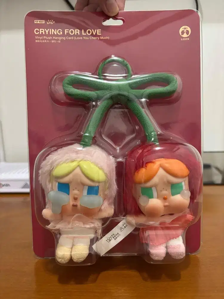 Pop Mart CRYBABY Crying For Love Series - Vinyl Plush Hanging Card