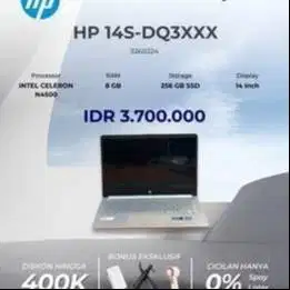 HP 14S-DQ3XXX INTEL CELERON N4500 RAM 8GB SSD 256GB