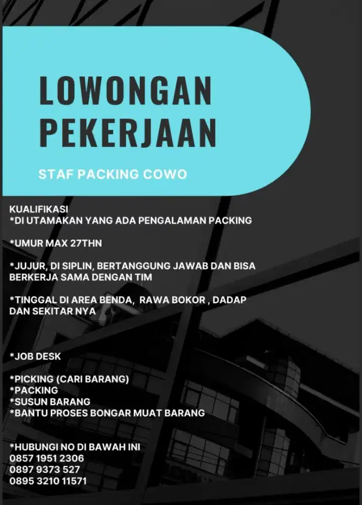 LOWONGAN PEKERJAAN