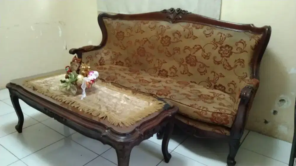 Kursi sofa jati