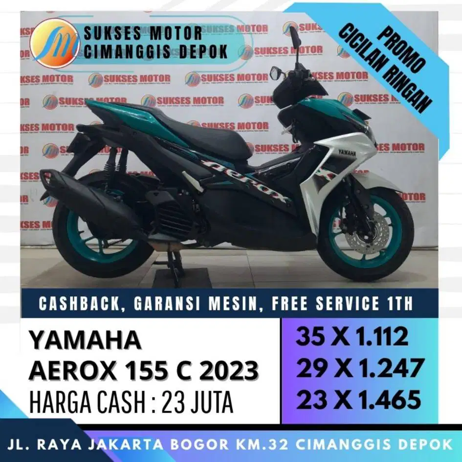 DP 800 AEROX 155 C 2023 CASH/KREDIT CC/PAYLATER UNIT ISTIMEWA