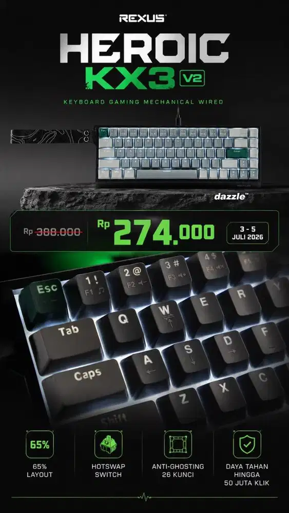 Heroic KX3 Keyboard Gaming Mechanical