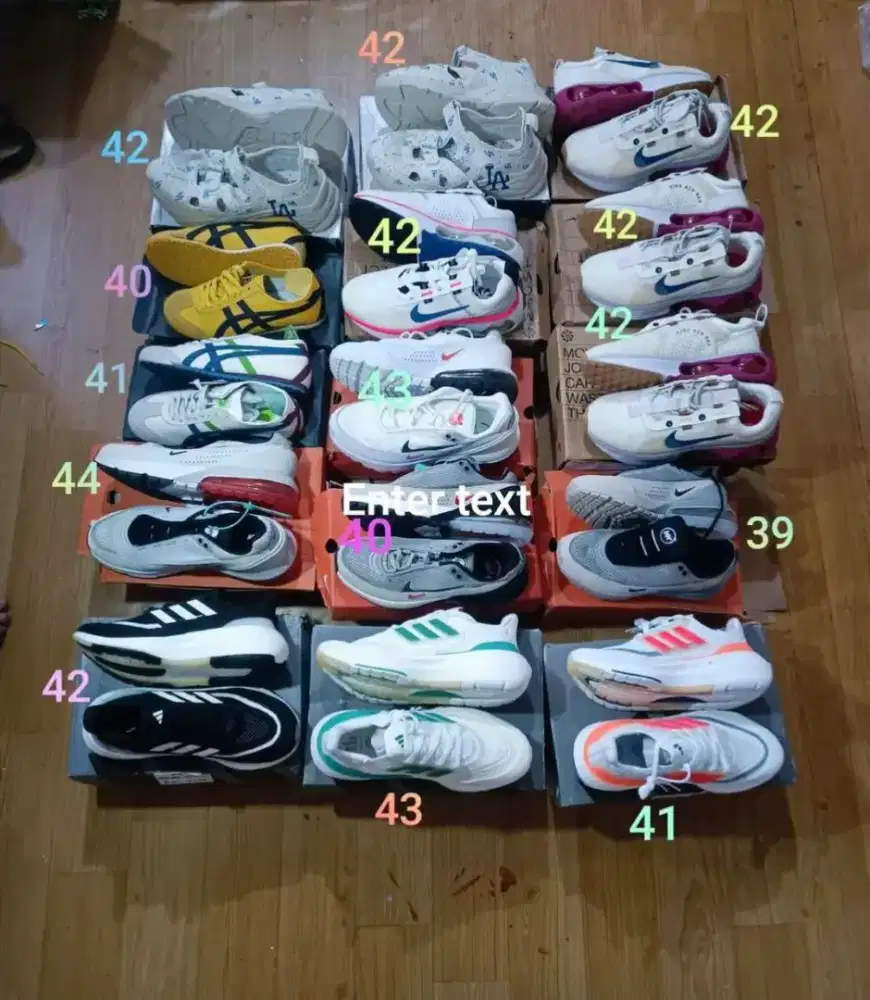 Jual Borongan Sepatu Branded N_ike Adi_das Ori Replace Box
