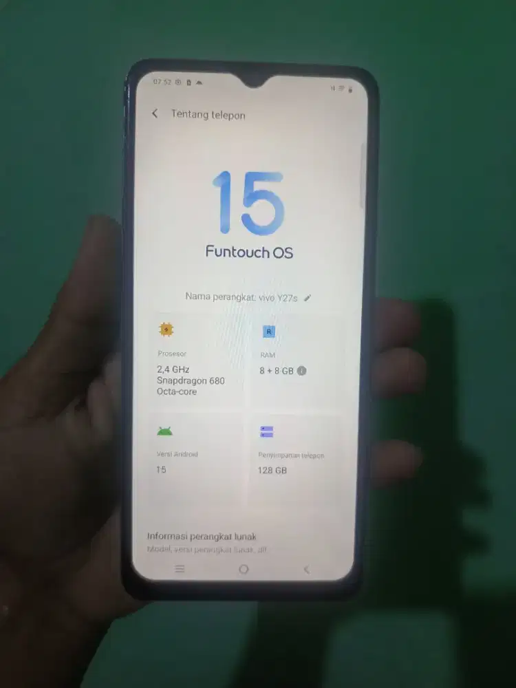 Vivo Y27s Ram 8/128 Batangan