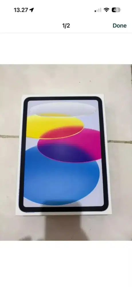 Ipad A16 Gen 11, Warna Biru, Wifi, 128 GB