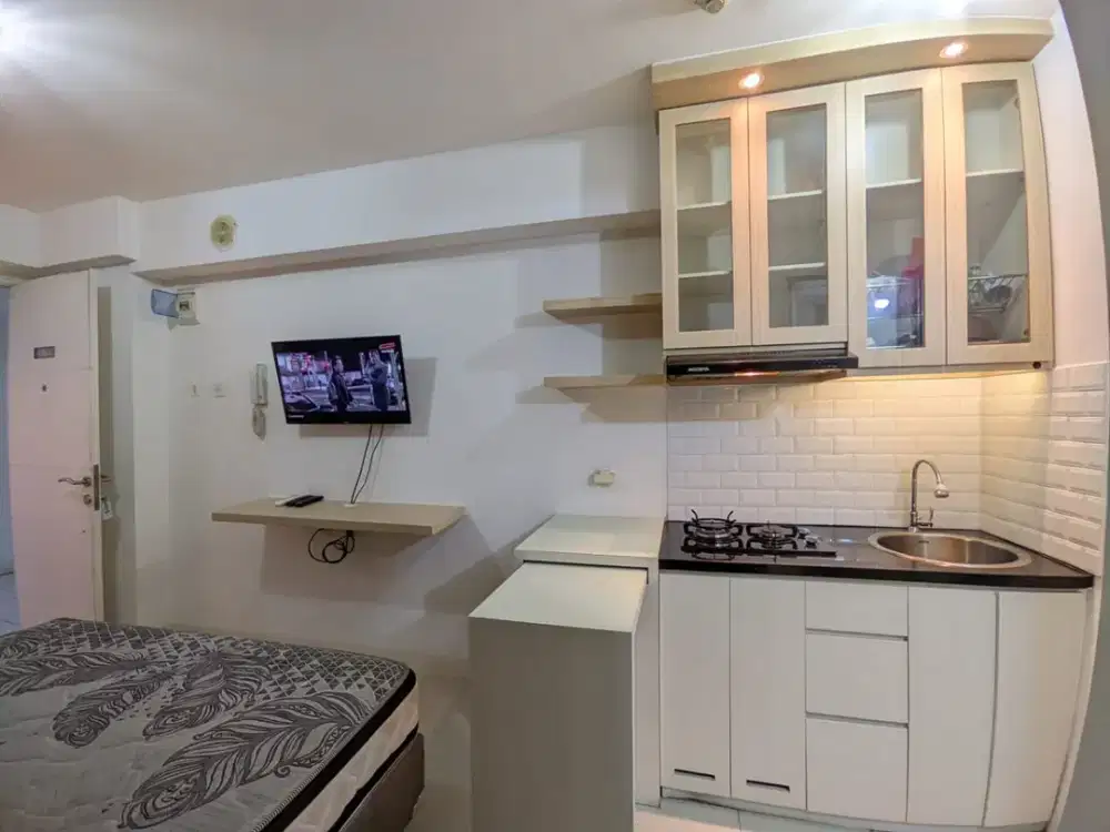 Sewa studio Fullfurnish Apartemen Bassura ready tower Dahlia lantai rendah