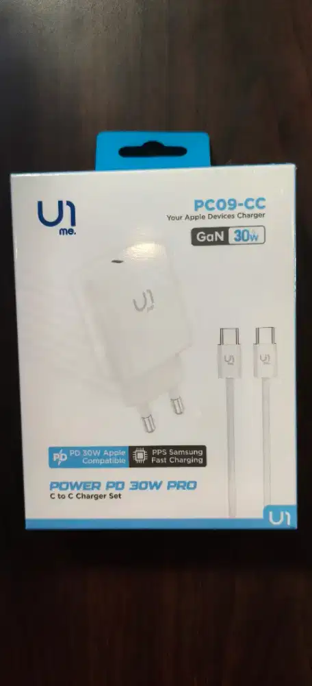 1UME PC09-CC 30watt free kabel c to c nylon braided 100cm