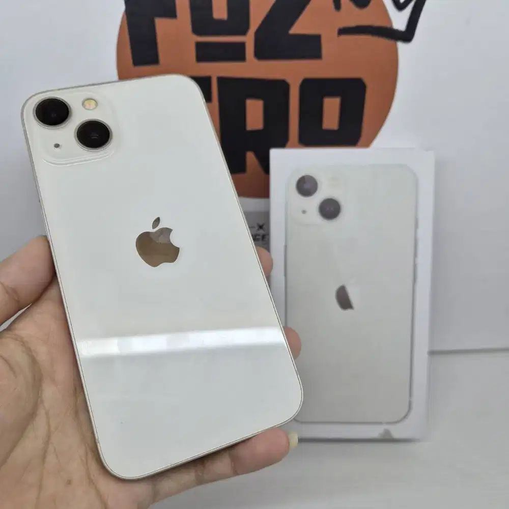 IPhone 13 128GB Starlight Mulus No Minus ALL ORI FULSET EX IBOX
