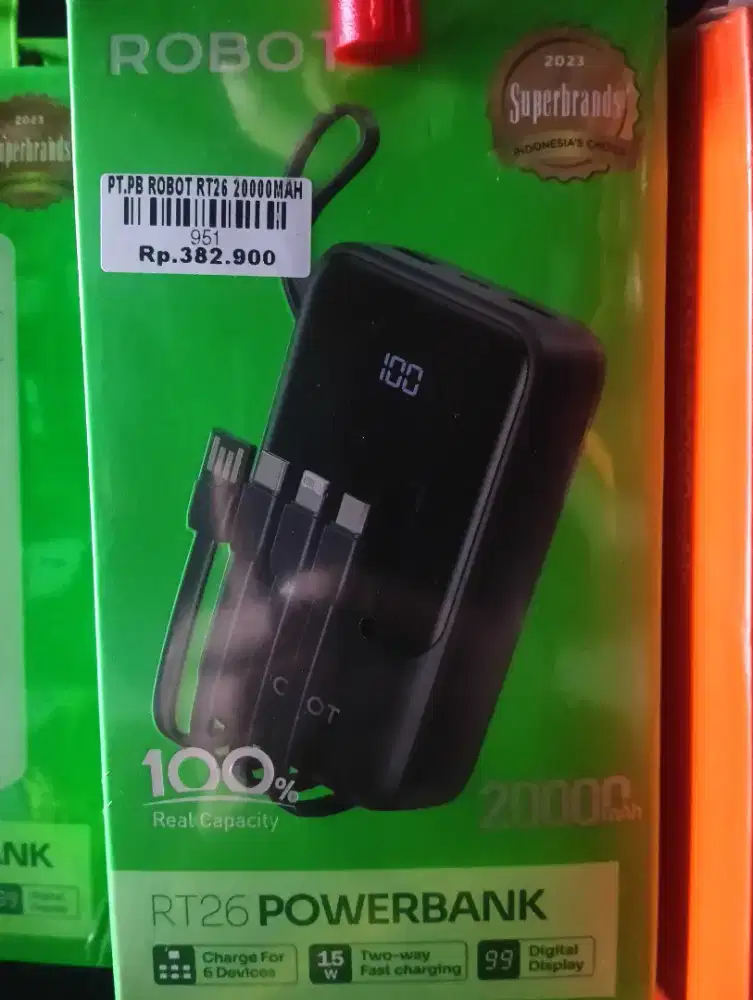 POWERBANK ROBOT RT26 20000MAH | ATLANTIS DAHSYAT