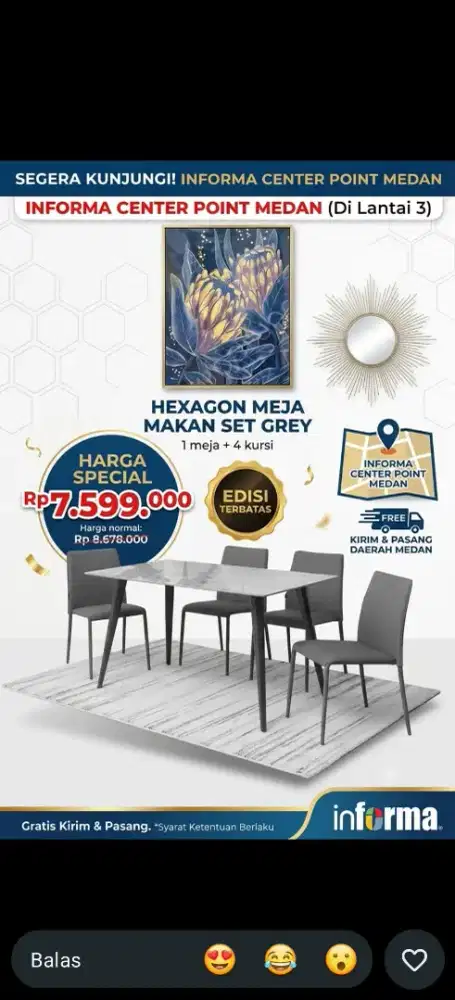 Kredit Meja Makan Hanya dengan KTP