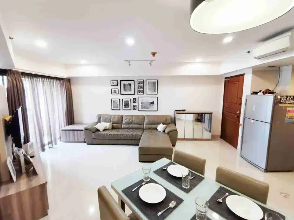 Dijual murah Apartemen Aryaduta Semanggi Type 3 br Tower A Lt 15 luas 100 m2 full furniture, siap huni 16 Juli 2026, Ayo survei & nego yuk!