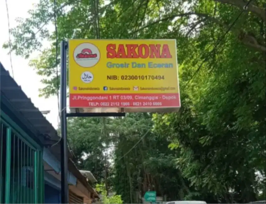 Las Kontruksi Reklame Neon box & signane papan nama Segitiga Kayu dll