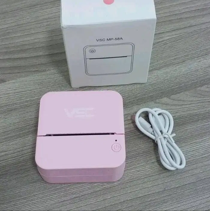 printer kasir bluetooth thermal 58mm merk Vin solusindo MP 58S Pink