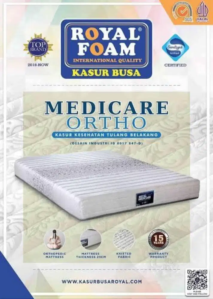 KASUR BUSA KESEHATAN TULANG BELAKANG MEDICARE ORTHO  T.23 CM 180X200