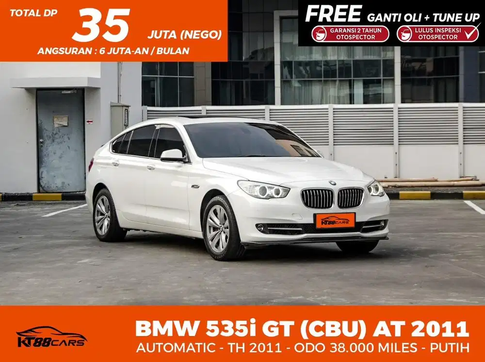 [BERGARANSI] BMW 535i GT TAHUN 2011 PUTIH GANJIL LOW KM