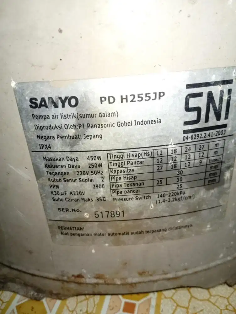jual SANYO PDH255JP