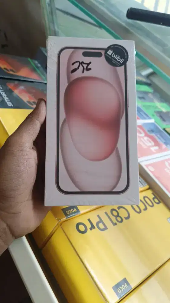 New iPhone 15 256gb garansi resmi 1 tahun ibox