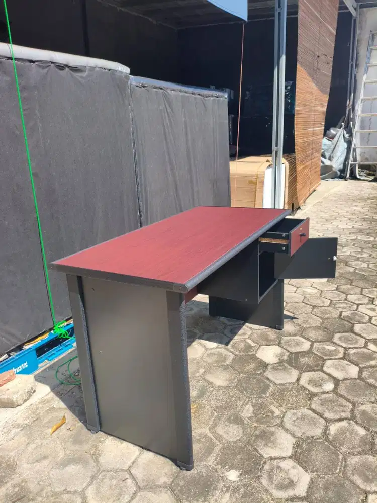 MEJA TULIS, KERJA, KANTOR 1/2 BIRO MT 225 AFRICAN WALNUT