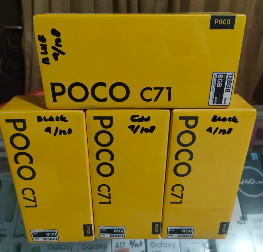New Poco C71 Ram 4/128 GB Garansi Resmi 1 Tahun