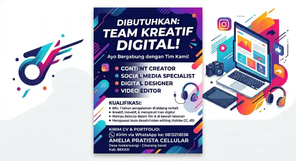 LOWONGAN KERJA TEAM KREATIF DIGITAL