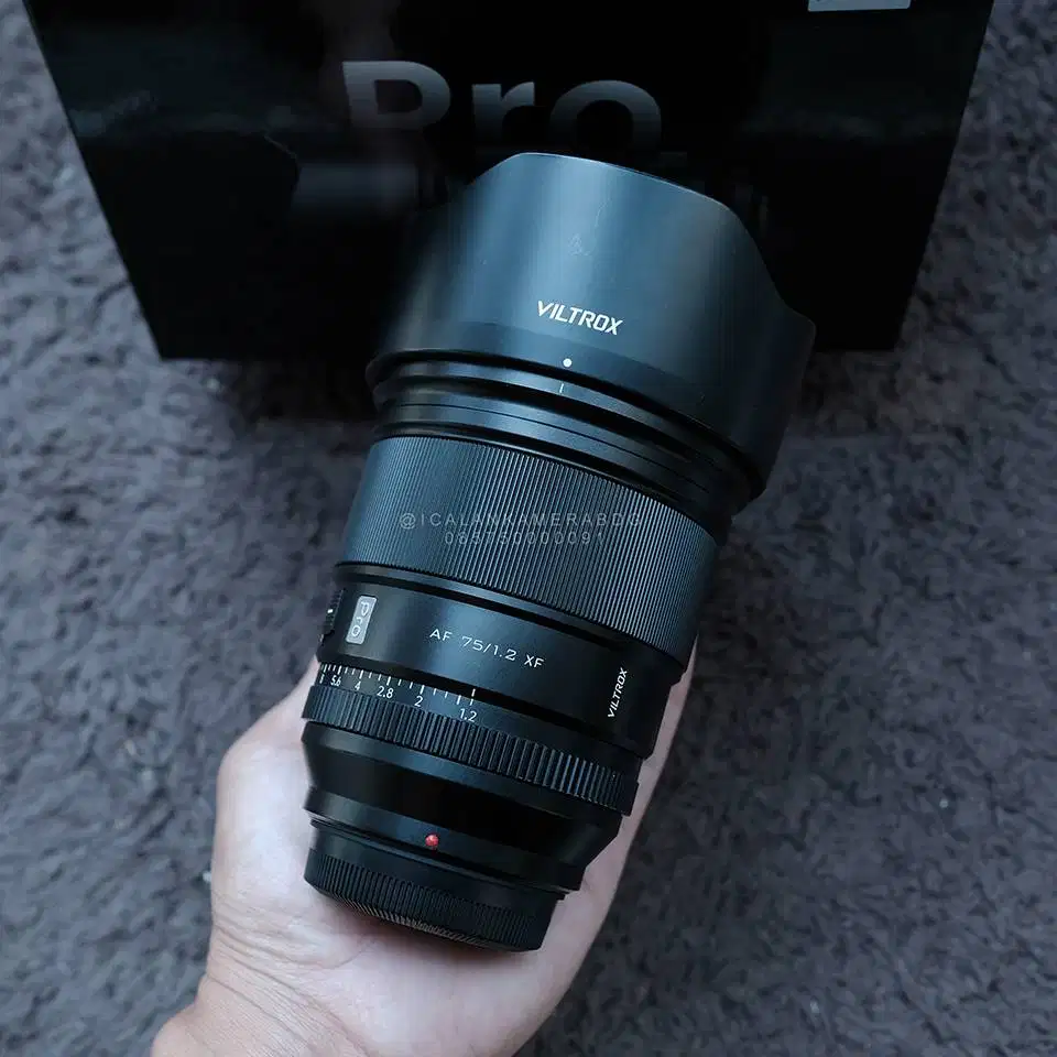 Viltrox AF 75mm F1.2 Pro Fullset Viltrox 75mm For Fujifilm