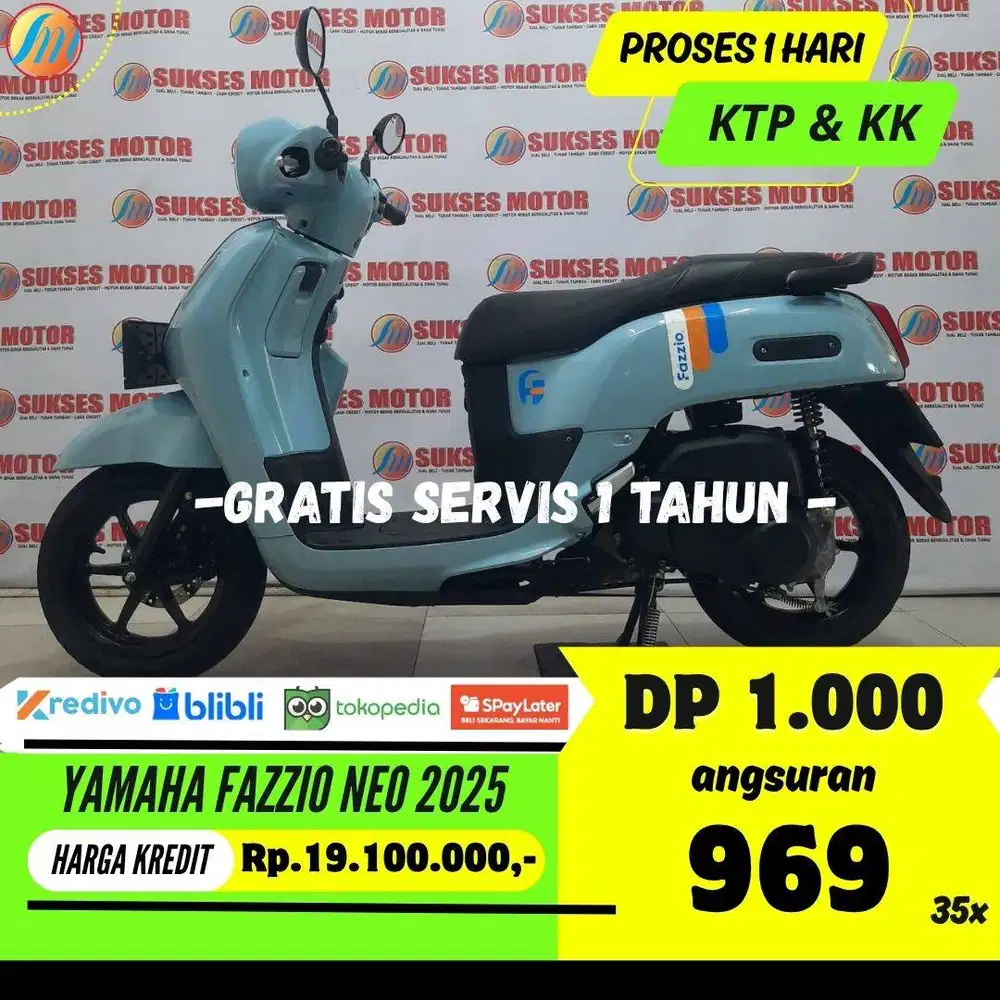 DP 1JUTA YAMAHA FAZZIO NEO 2025 ANGSURAN SANGAT RINGAN BERGARANSI
