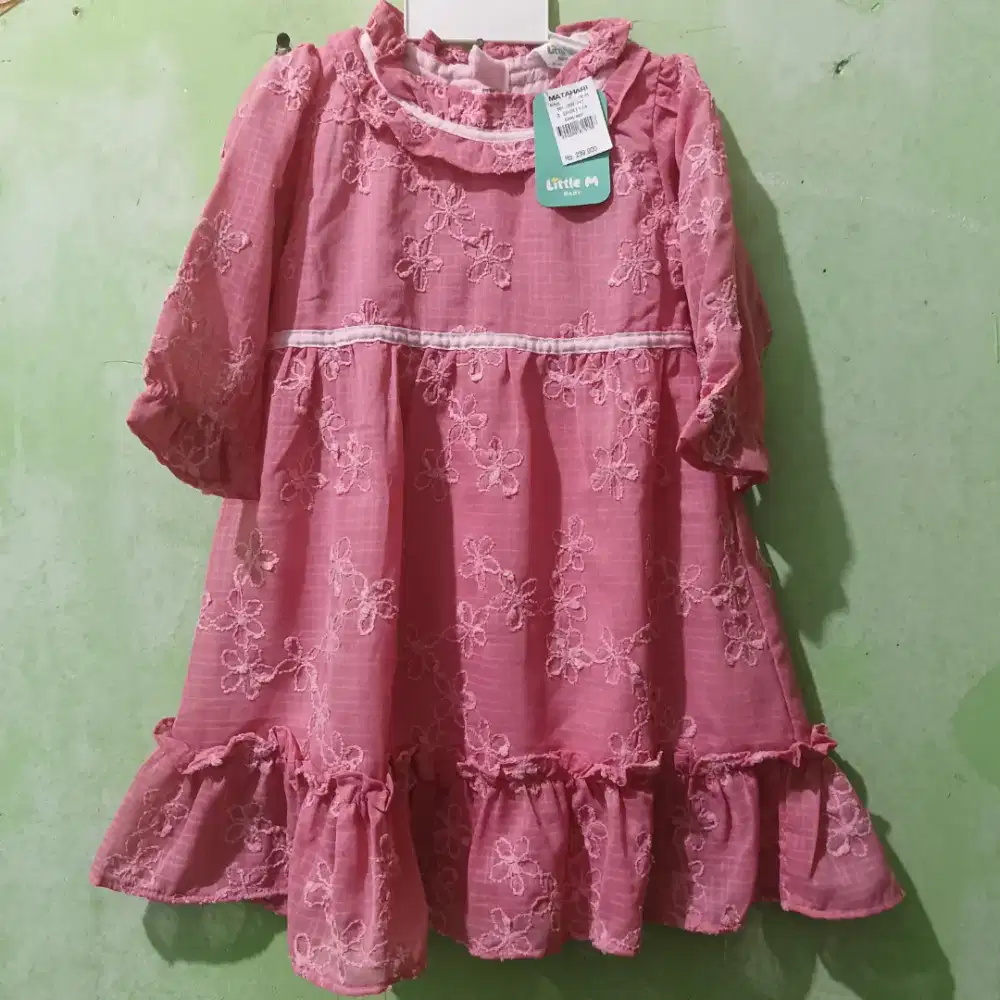 Dress anak little M Baby size 18-24m