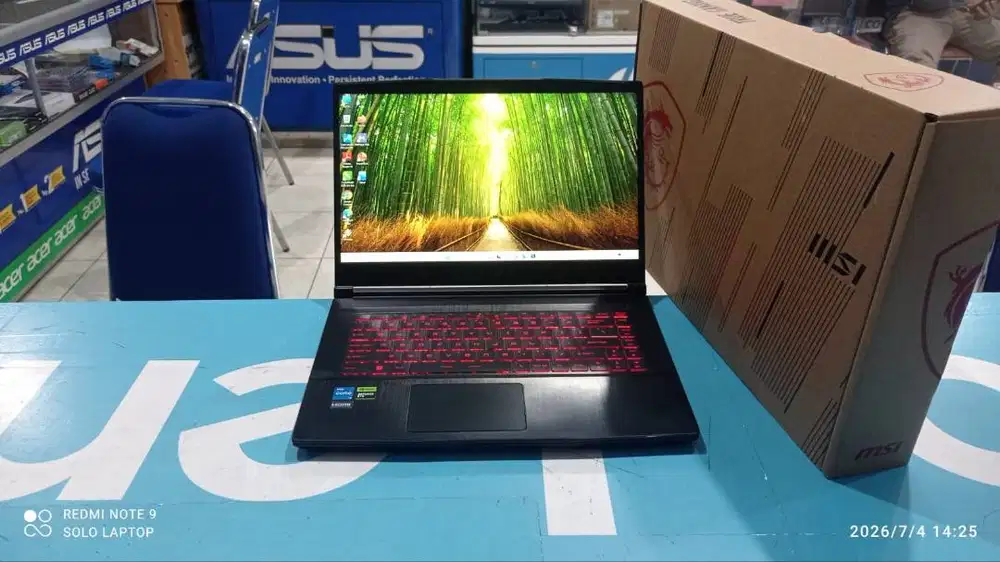 MSI  GAMING GF63 CORE i5-11400H RAM 8GB/SSD 512 GB/VGA RTX 2050 4GB