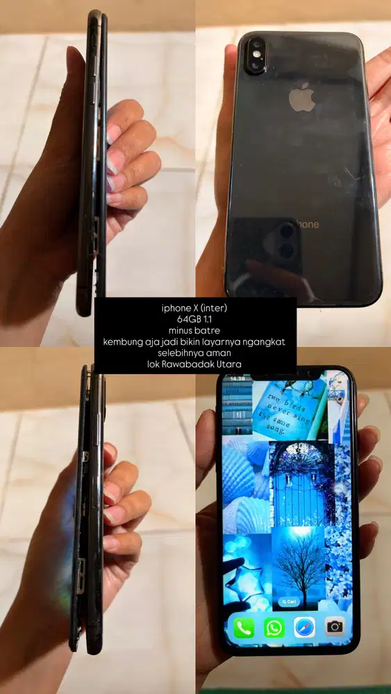 iphone x 64 gb hitam