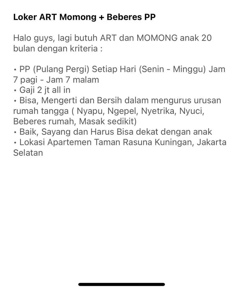 Loker ART Momong + Beberes PP