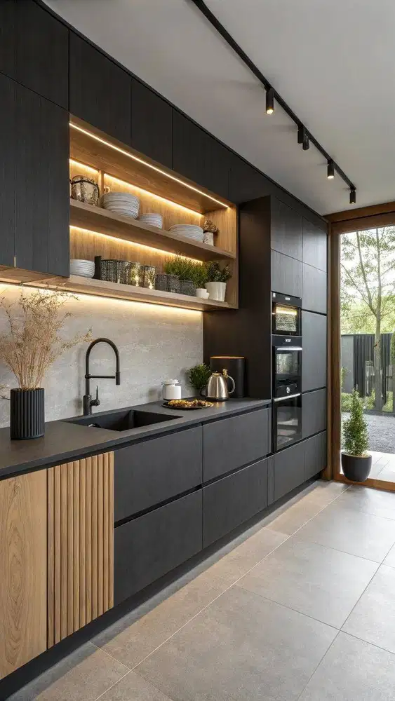 interior, kamar sett kitchenset, custom minimalis modrn