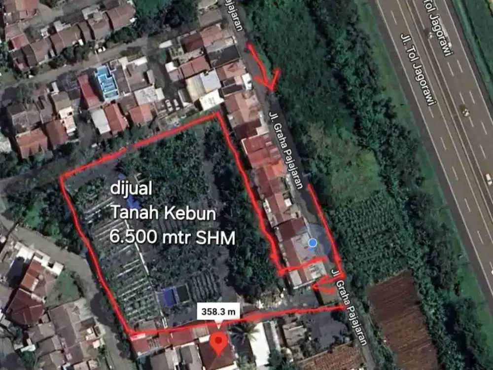 Jual Tanah Dekat Summarecon Bogor cocok untuk Perumahan