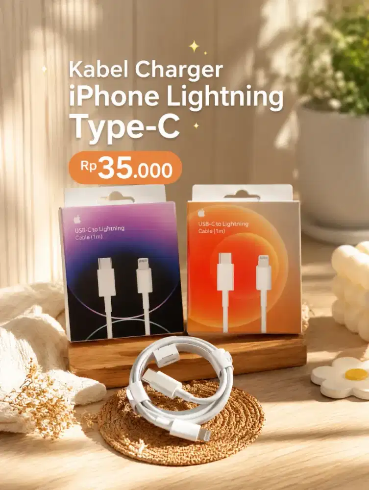 Kabel Data Charger iPhone Type-C to Lightning

Rp35.000