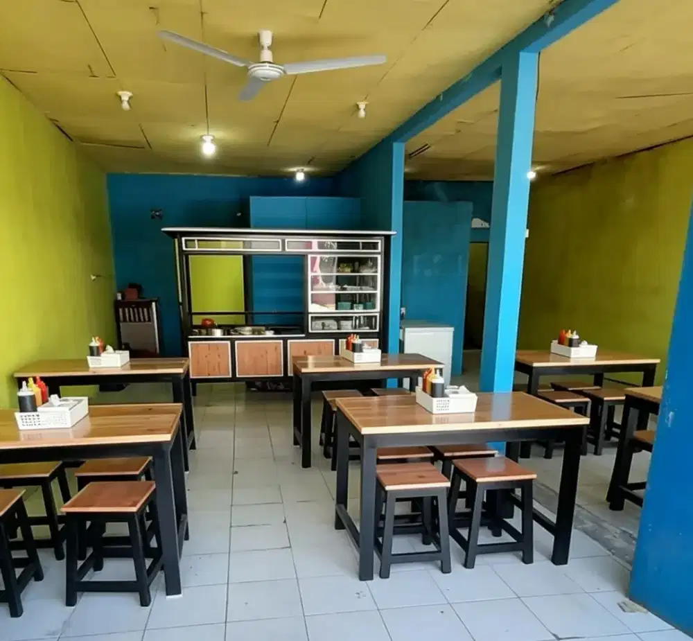 Gerobak dan meja kursi