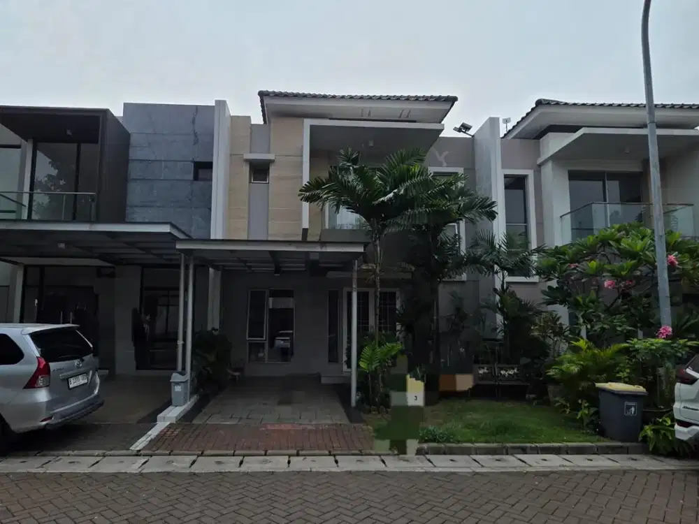 Dijual rumah pik golf island 3 kamar semi furnish  120m2 8x15