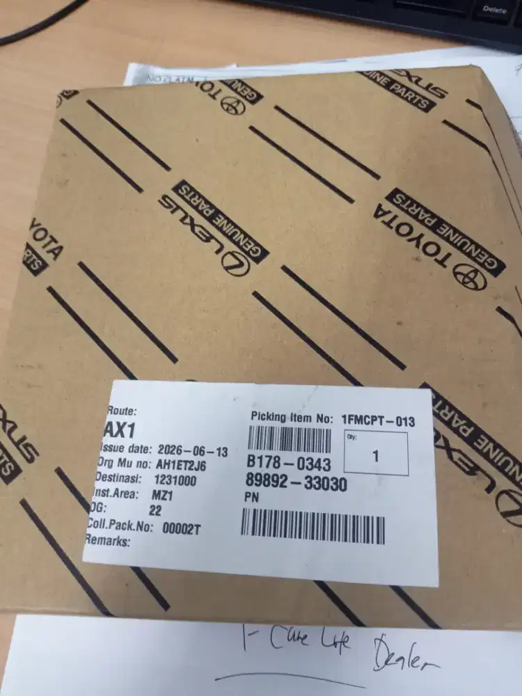 Jual part bekas, sensor battery voltage hybrid Camry 2015