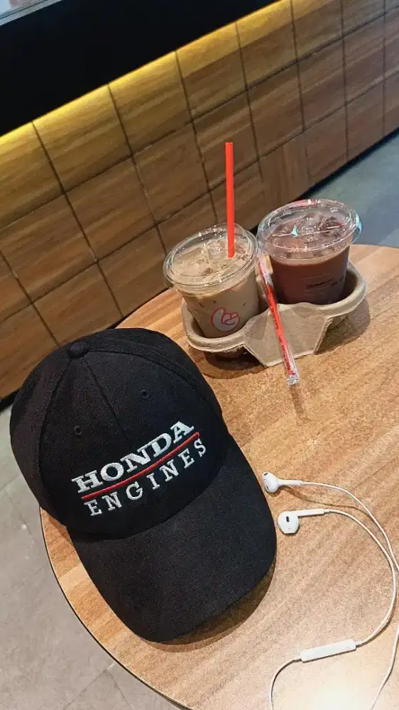 Topi Honda Engines Black
