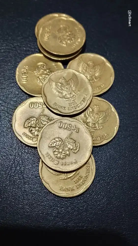 Uang Coin Melati 500 Tahun 1991.