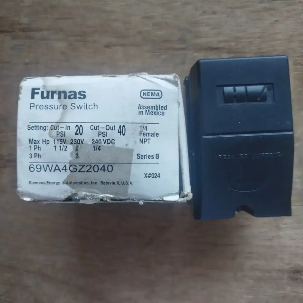 FURNAS  69WA4GZ2040 Pressure Switch ORIGINAL