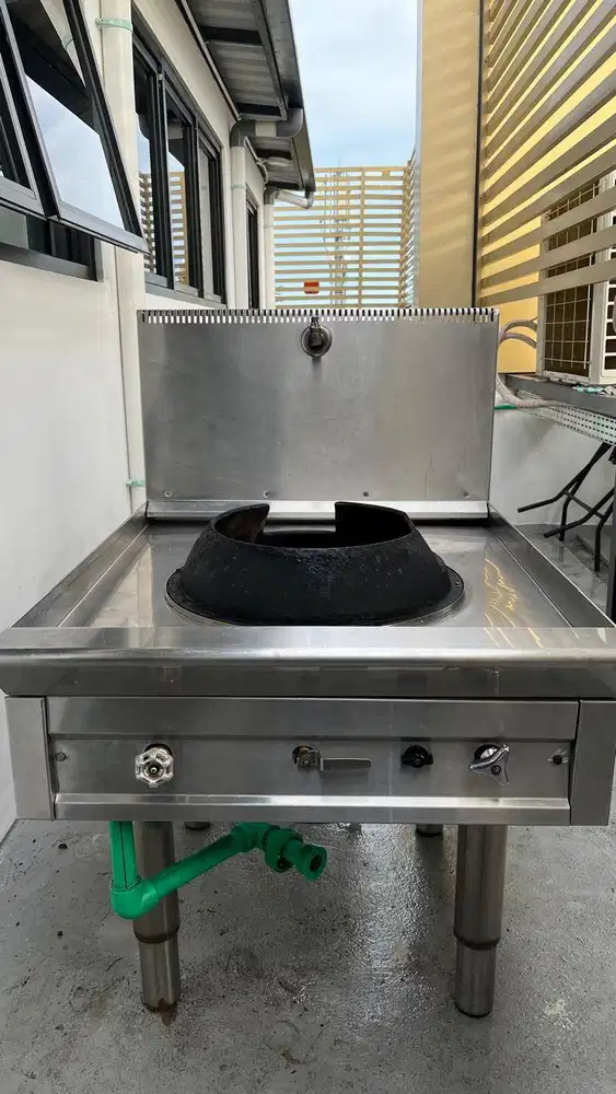 Jual Kompor Wok Stainless Steel 1 Tungku + Sink
