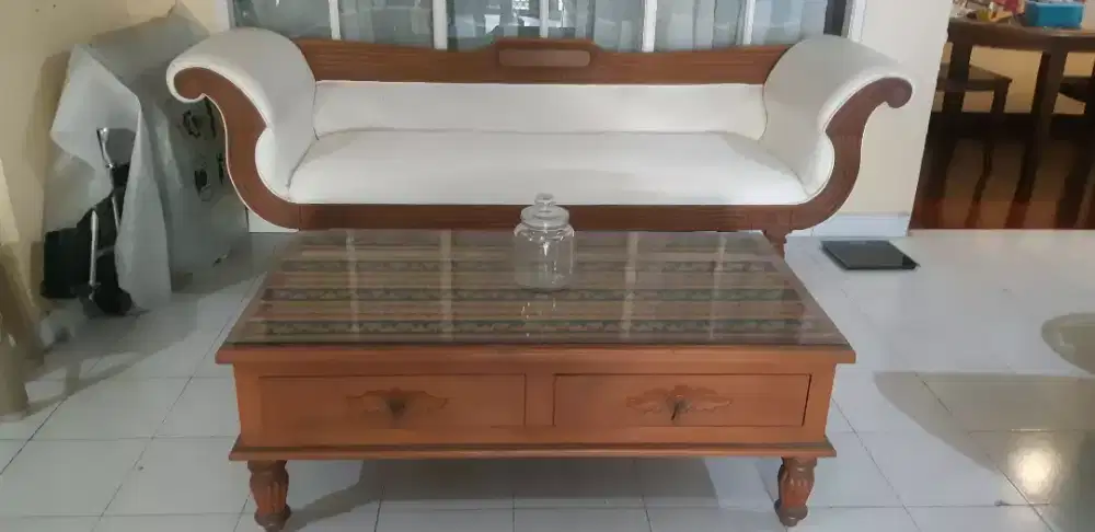 Sofa dan Meja Jati Jepara