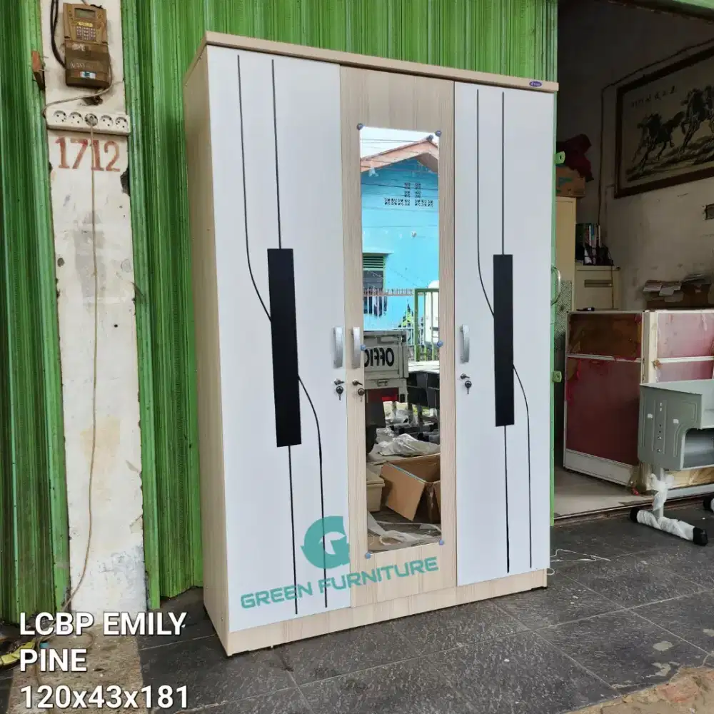 Lemari pakaian 3 pintu lemari baju minimalis