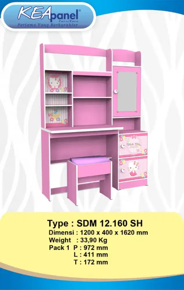 Meja belajar anak karakter