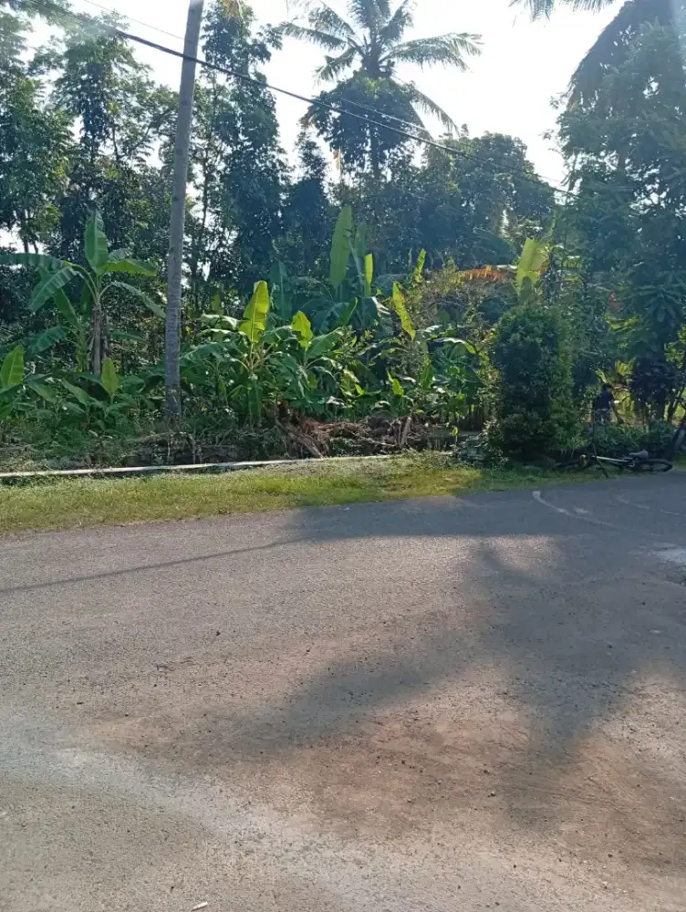 Tanah pinggir aspal SHM ready siap bangun Ling sejuk dan aman