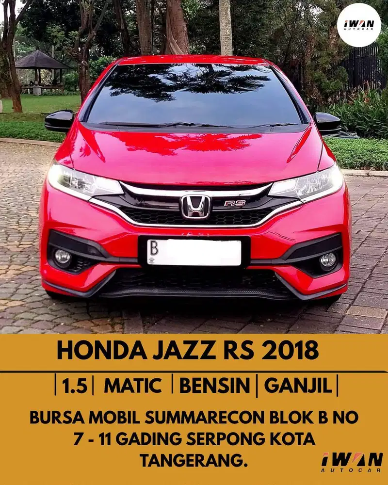2018 HONDA JAZZ RS 1.5 AT