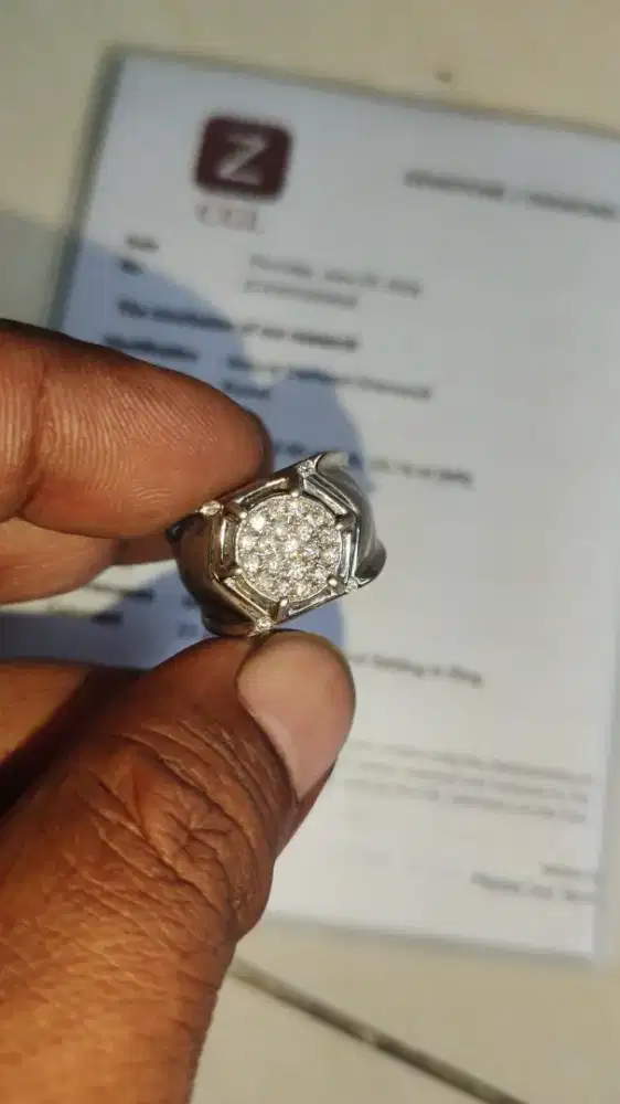 Cincin berlian eropa plus serti lab