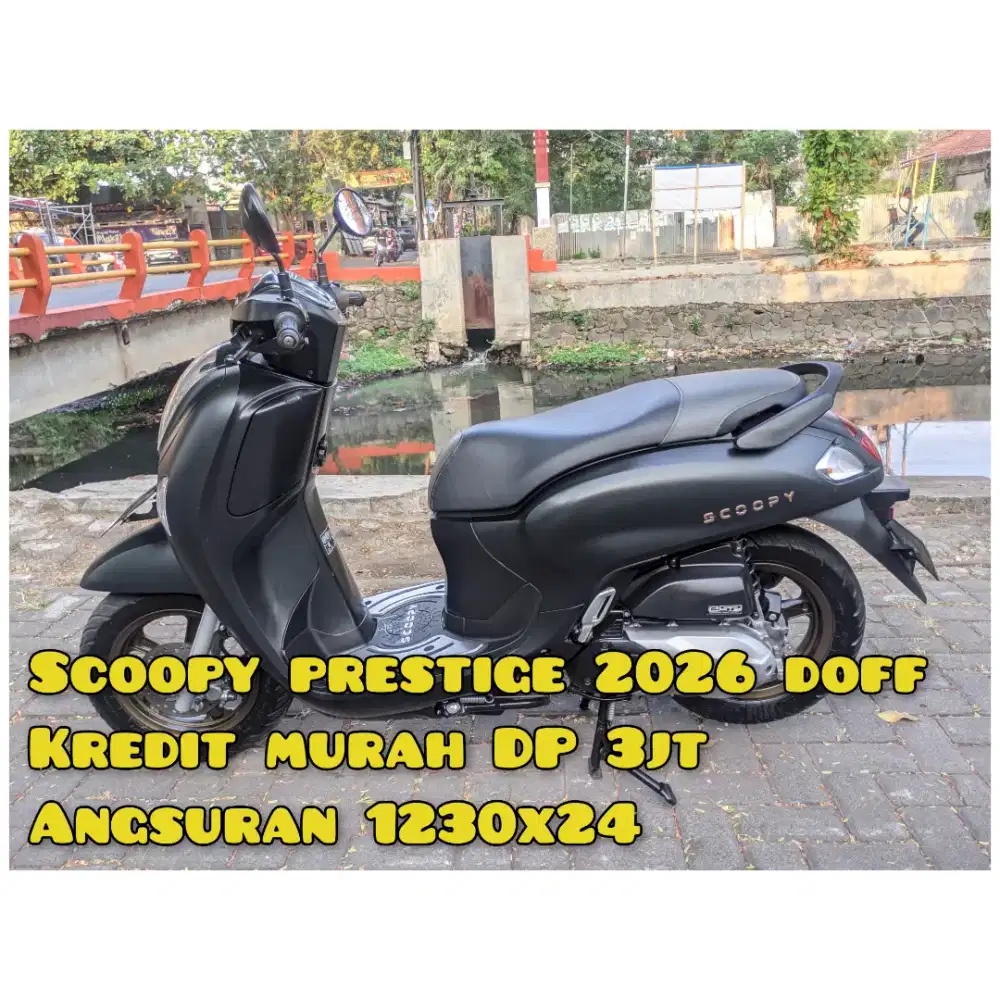 Scoopy new prestige 2026 Hitam Doff
