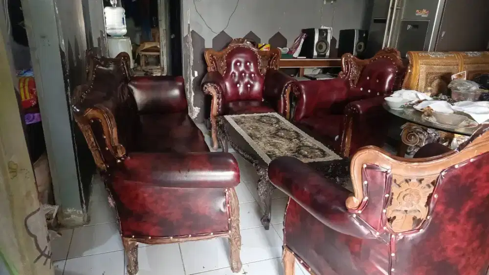 Kursi jati plus meja